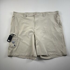 Columbia PFG Shorts Men's 48 Beige Terminal Tackle‎ Outdoor Hiking Cargo